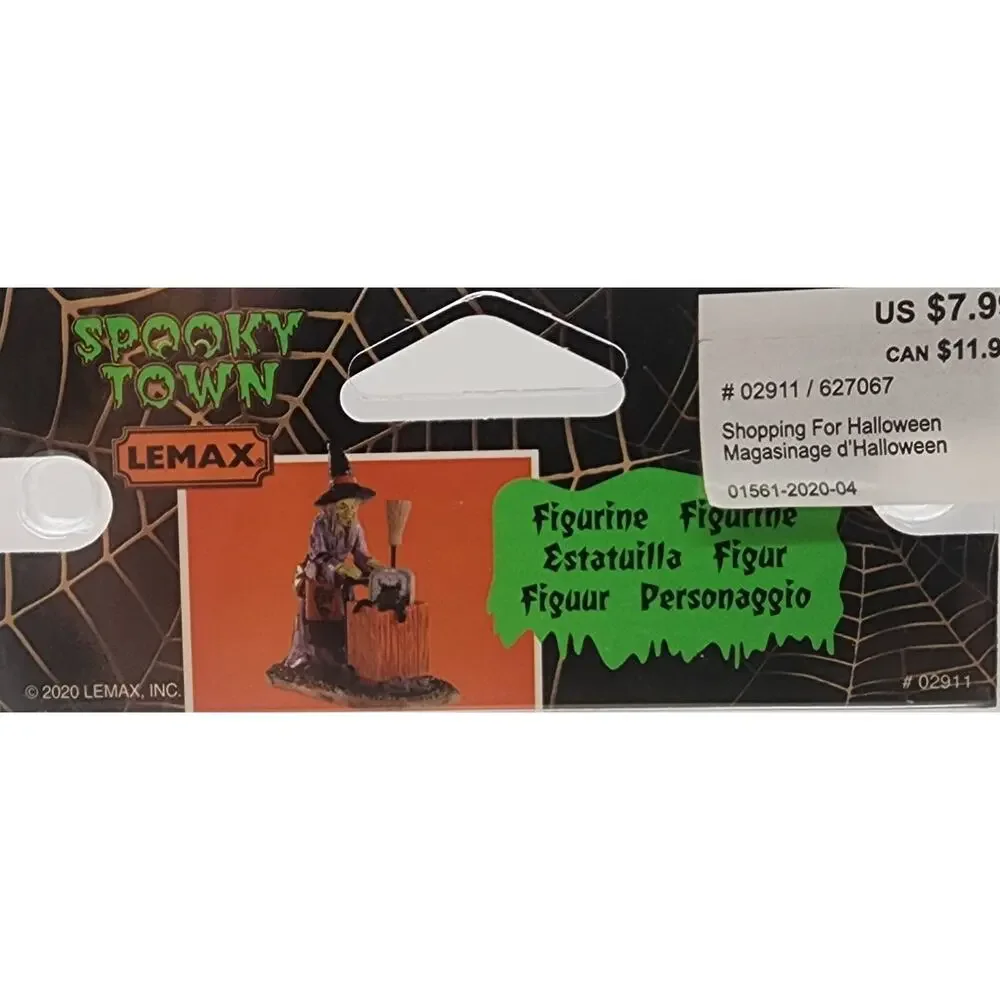Lemax Spooky Town SHOPPING FOR HALLOWEEN Figure #02911 NEW IN PACKAGE 2020